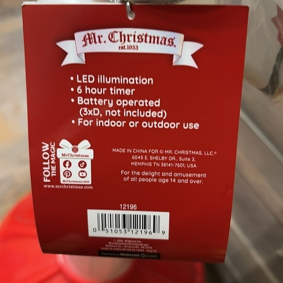 NEW Mr. Christmas 24" Decorative Outdoor COLOR MORPHING Blow Mold Bubble Light - Picture 4 of 10